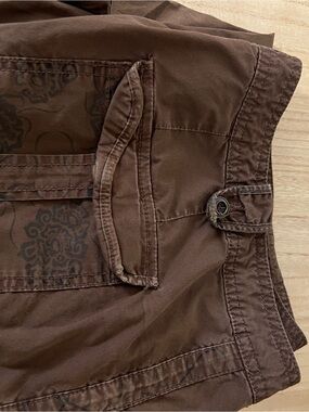 Apt. 9 Brown Cargo Shorts with Button Waist